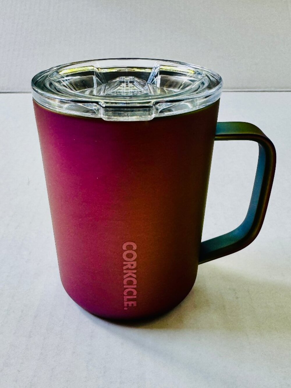 Corkcicle 16 oz "Nebula" Iridescent Insulated Stainless Steel Coffee Mug - NEW